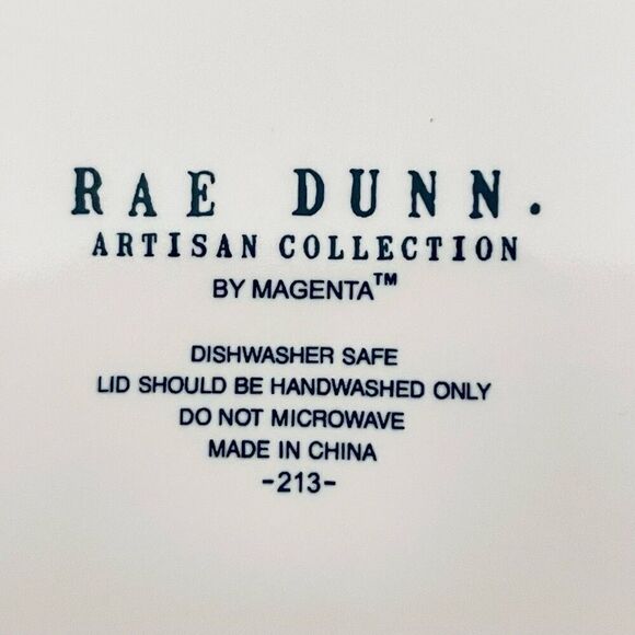 NWT Rae Dunn Gorgeous FARM FRESH White Glossy Ceramic Canister / Cookie Jar - Picture 8 of 12